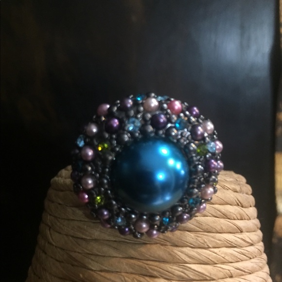 Blue Stretch Ring. - Picture 7 of 8